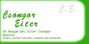 csongor eiter business card